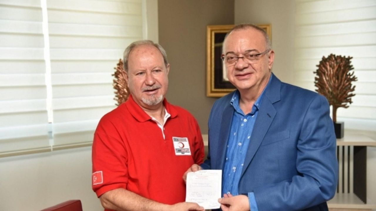 Kızılay’ın kurban bağışına bir destek de Başkan Ergün’den