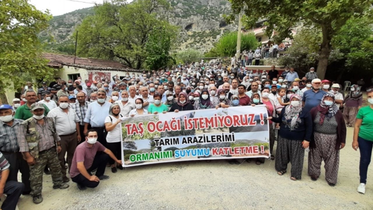 Sancaklı Kayadibi taş ocağı istemiyor