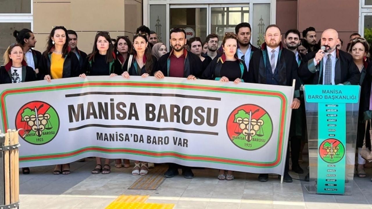 Manisa Barosu’ndan protesto : Avukatlar da iş bırakıyor