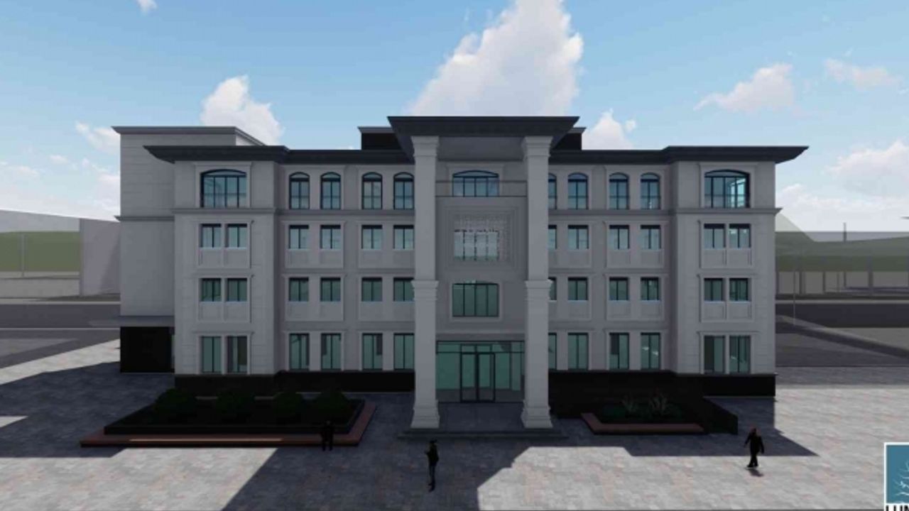 Yeni belediye hizmete binası inşaatı devam ediyor