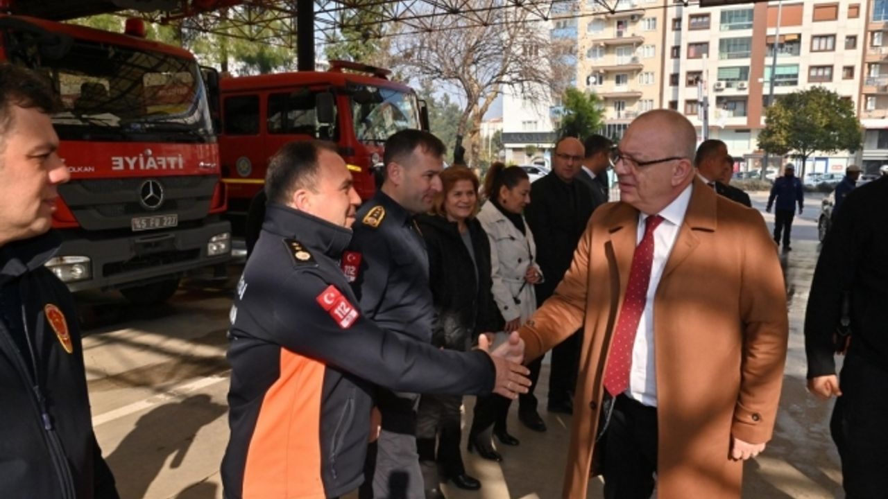 Başkan Ergün, afet bölgesinden dönen itfaiye ekipleriyle bir araya geldi