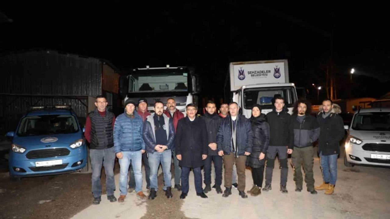 Manisa’dan 5 bin kişiye yemek çıkarabilecek araç Adıyaman’a gönderildi