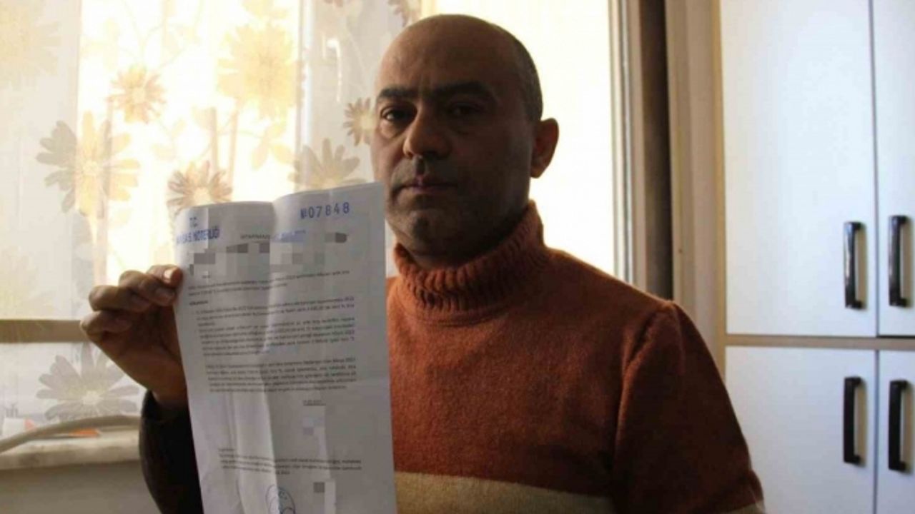 Evinin kirasının yüzde 250 arttığını ihtarname ile öğrendi