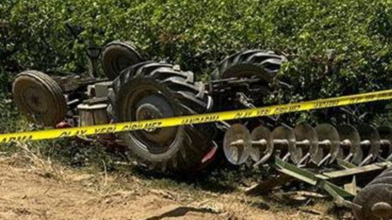 Devrilen traktörünün altında kalan adam hayatını kaybetti