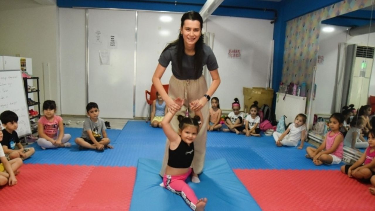 Yunusemre Yaz Spor Spor Okulu’nda cimnastik rüzgarı