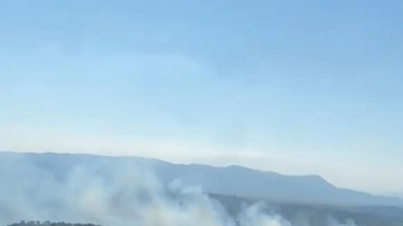 Kırkağaç’taki orman yangınına müdahale devam ediyor