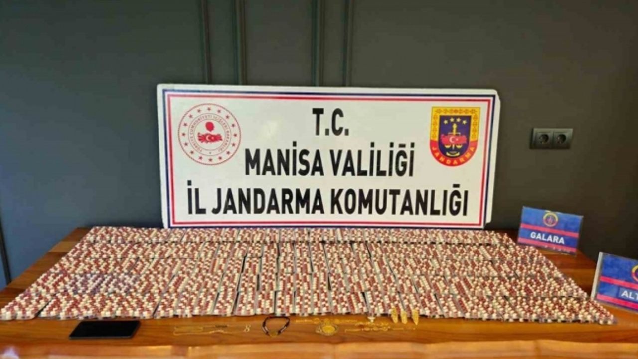 Manisa’da 4 bin 872 sentetik hap ele geçirildi