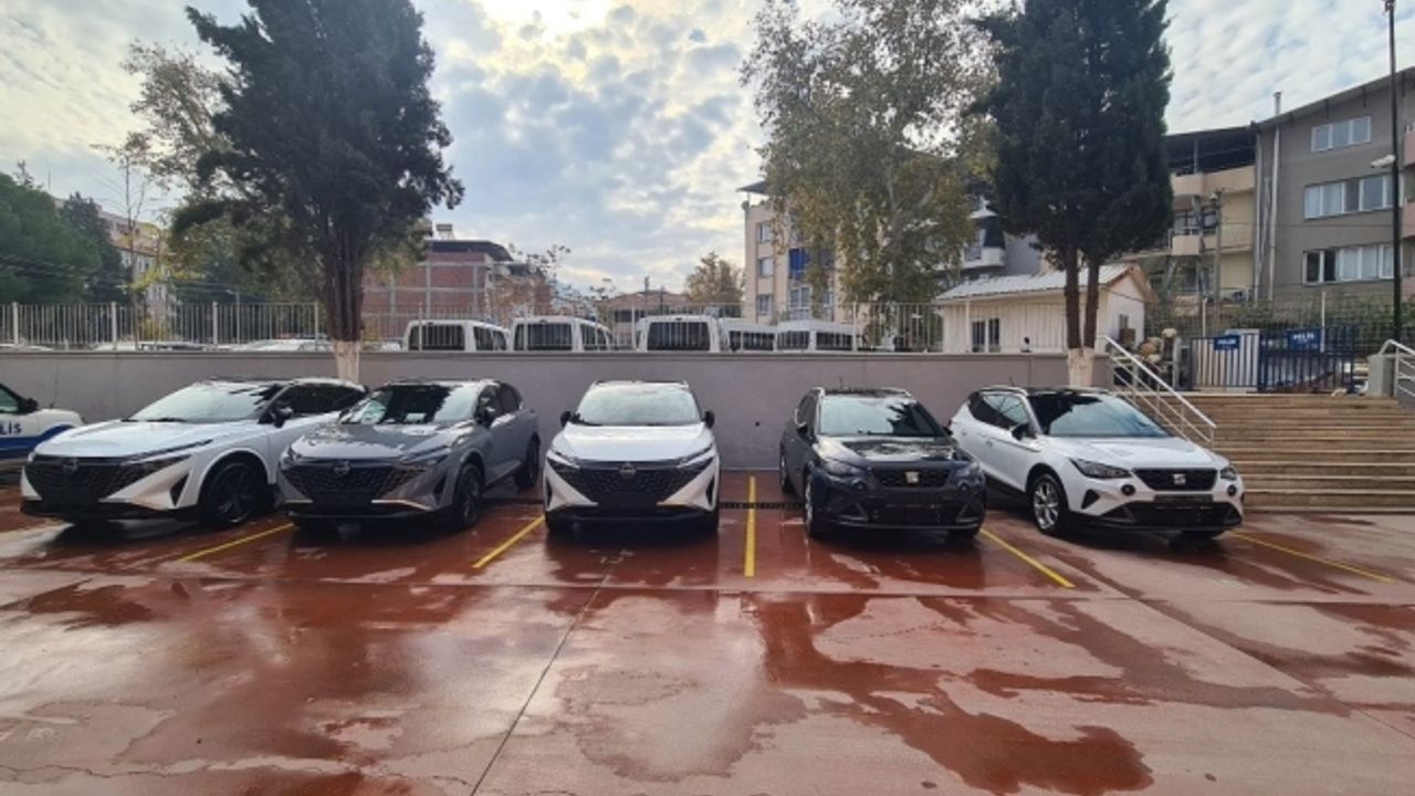 Salihli İlçe Emniyetine 5 yeni araç daha katıldı