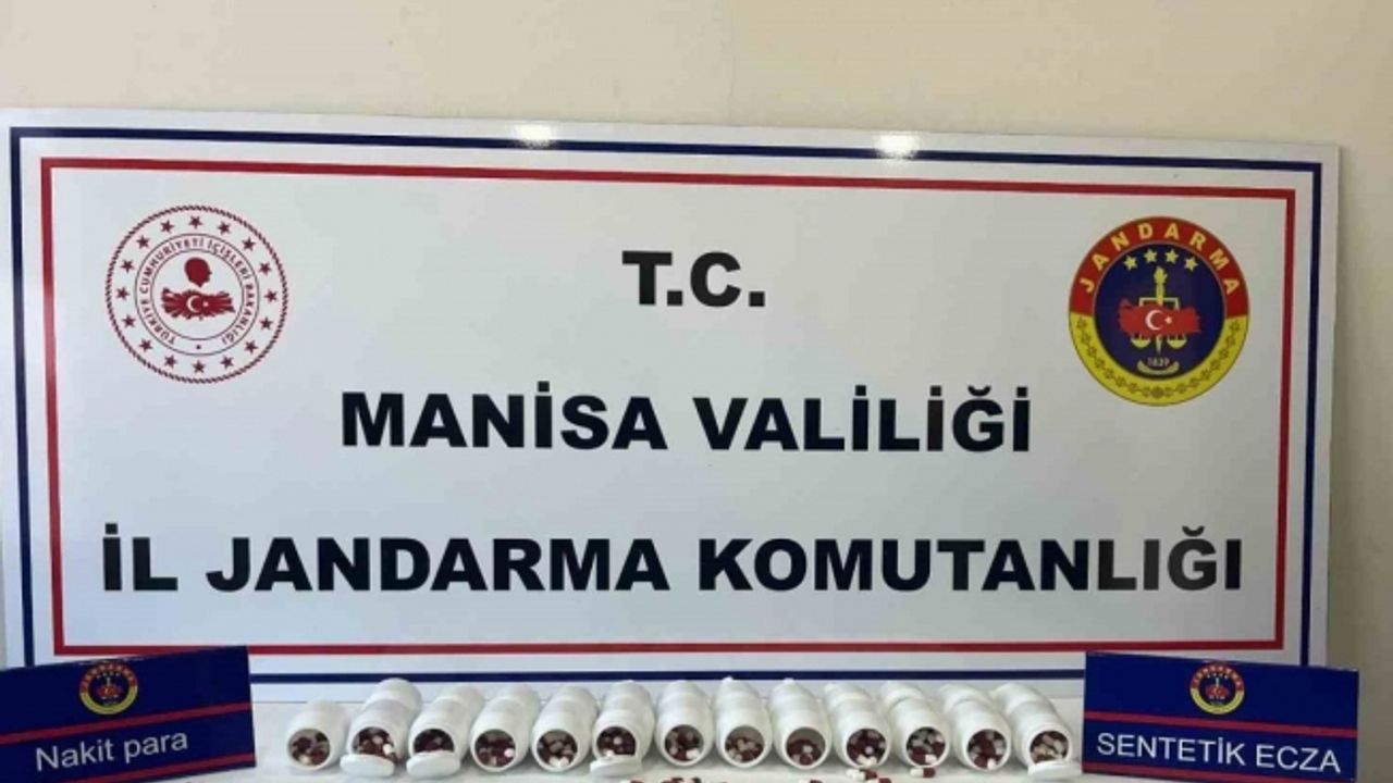 Manisa’da 2 bin 415 adet uyuşturucu hap ele geçirildi
