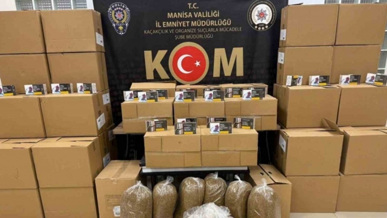 Manisa’da kaçak tütün ve içki operasyonu: 5 gözaltı