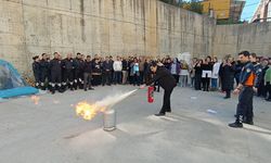 MCBÜ Hastanesinde yangına müdahale eğitimi