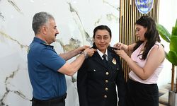 Terfi alan müdürlere rütbeleri törenle takıldı