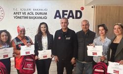 Manisa’nın ilk yerel afet gönüllüleri sertifikalarını aldı