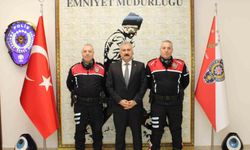 Manisa'nın ikiz polisleri emekliye ayrıldı