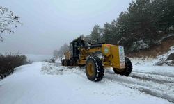 Spil Dağı Milli Parkında kar mesaisi