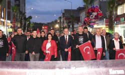 Turgutlu'da 'Sessiz Saygı' korteji