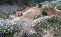 Heyelan yaşanan yol 3 aydır kapalı