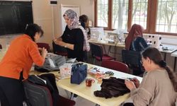 Kursta meslek öğrenen kadınlar işyeri açmayı planlıyor