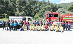 Manisa'da 5 ilçede eş zamanlı orman yangını tatbikatı gerçekleştirildi