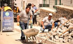 Manisa'nın yeni yerleşim yeri Akgedik'te yollar yenileniyor