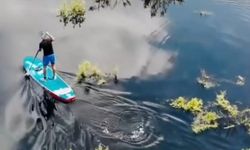 Marmara Göl’ünde SUP denemesi pahalıya patladı