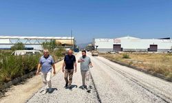 Turgutlu'da sanayi sitesine 5 bin metrekarelik asfalt hamlesi