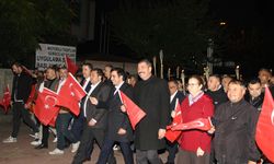 Kula'da Cumhuriyet Bayramı etkinlikleri fener alayıyla sona erdi
