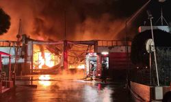 Manisa'da İnci Akü farikasında yangın
