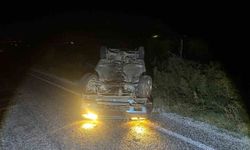 Takla atan otomobilden burnu bile kanamadan çıktı