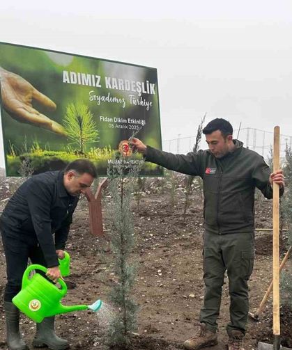 Baybatur’dan yanan orman alanlarına bin fidan