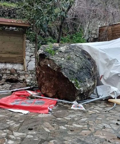 Soma'da meydana gelen heyelan korkuttu