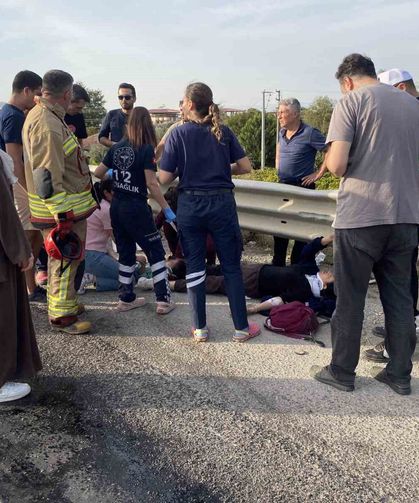 Yola dökülen mazot iki ayrı kazaya neden oldu: 5 yaralı