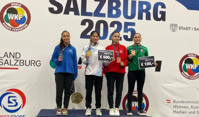 Milli karateci Avusturya’dan gümüş madalyayla döndü