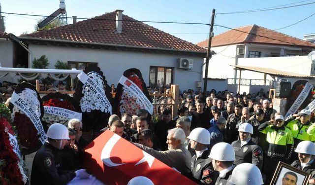 Kazada şehit olan Polis Memuru Ali Barut son yolculuğuna uğurlandı