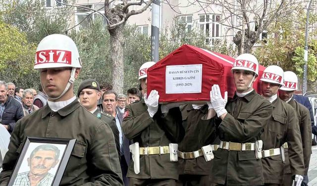 Kıbrıs Gazisi son yolculuğuna uğurlandı