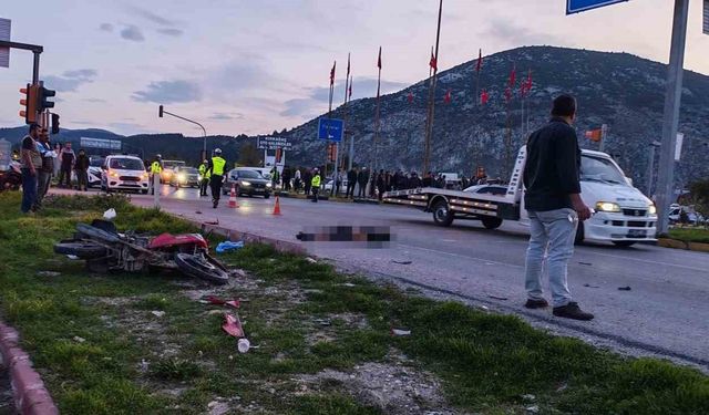 Kırkağaç’ta otomobille çarpışan motosikletli ağır yaralandı