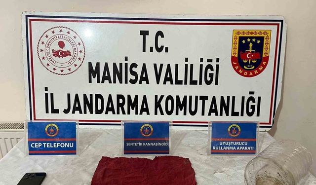 Salihli’de kaçan şüpheliden uç bonzai ele geçirildi