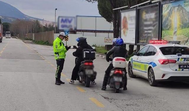 Manisa'da 3 günlük motosiklet denetiminde 476 bin TL ceza