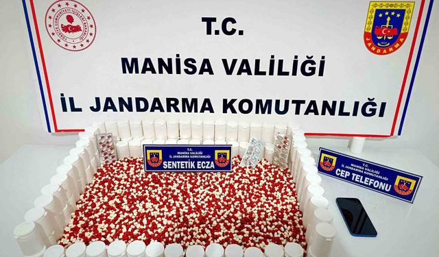 Manisa'da 6 bin 71 sentetik ecza ile yakalanan şüpheli tutuklandı