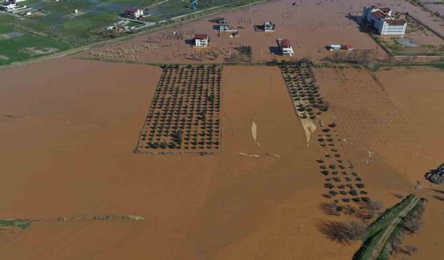 Salihli'de felaketin boyutu havadan görüntülendi
