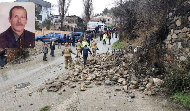 Karakoca'da istinat duvarı çöktü, altında kalan araç sürücüsü eski muhtar öldü
