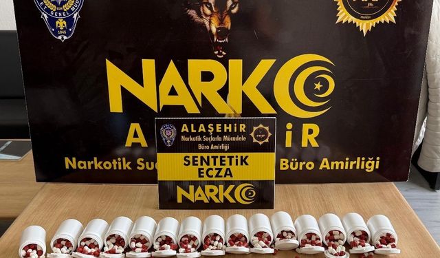 Manisa'da sentetik ecza operasyonu: 2 tutuklama