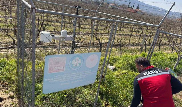 Sarıgöl'de erken uyarı tahmin istasyonlarının bakımı yapıldı