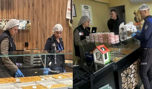 Zabıta’dan tatlı imalathanelerine sıkı denetim