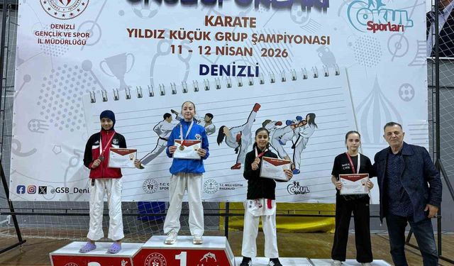 Manisalı karateciler Denizli'de fırtına gibi esti