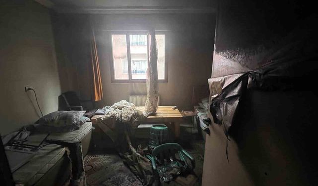 Turgutlu'da evini ateşe veren şahıs kalp krizinden hayatını kaybetti