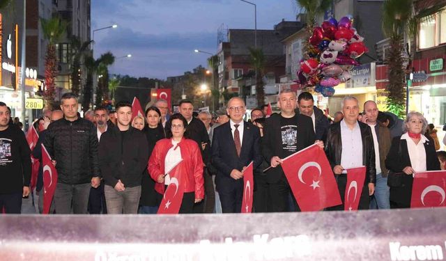 Turgutlu'da 'Sessiz Saygı' korteji