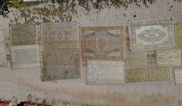 Manisa'da yollara serilen halılar Avrupa saraylarını süslüyor