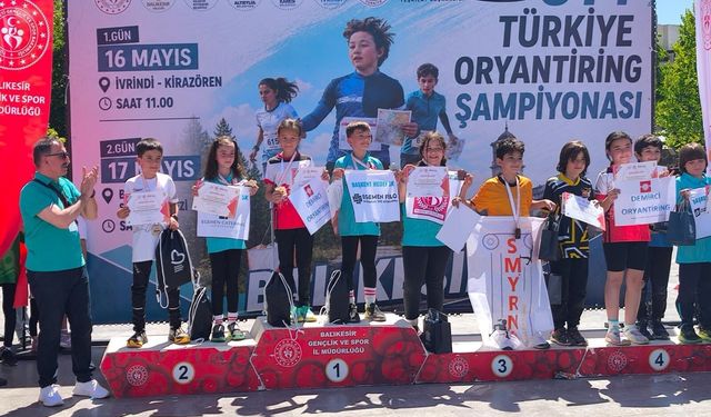 Manisalı oryantiring sporcularından Türkiye Şampiyonasında büyük başarı