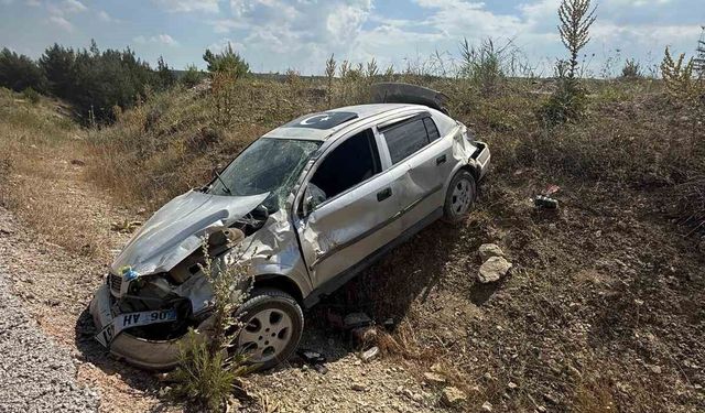 Gördes çevre yolunda kaza: 1 yaralı